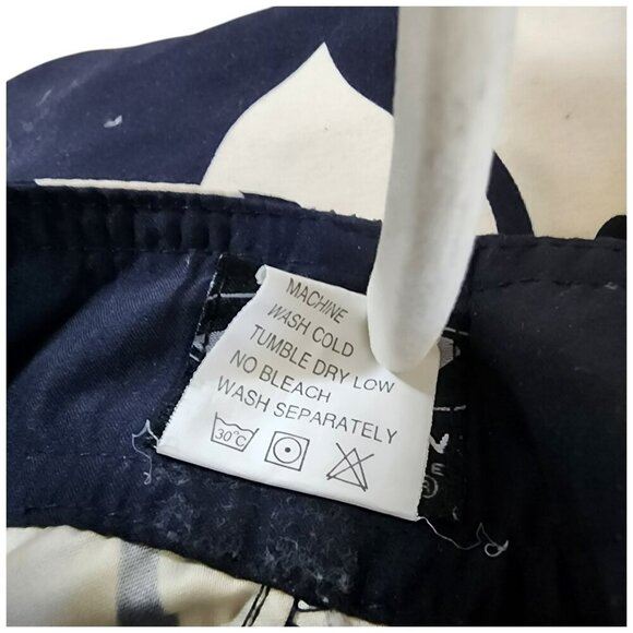 Hawaiian Performance Board Shorts Size 40 Navy White Floral Swim Surf - Picture 6 of 7